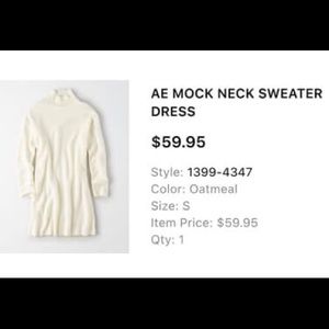 American Eagle Mockneck Sweater dress